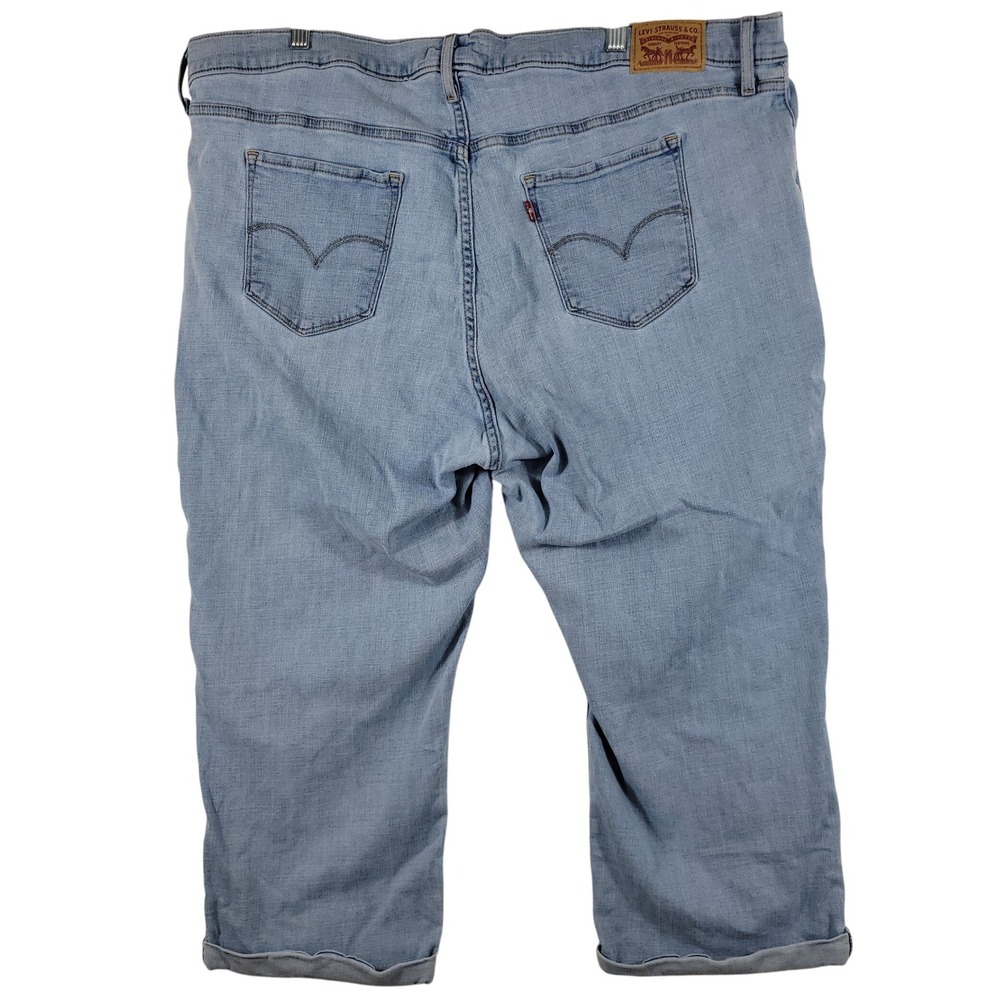 Levi Strauss & Co 311 Shaping Skinny Capri Womens 24W Light Blue Denim - Picture 4 of 10